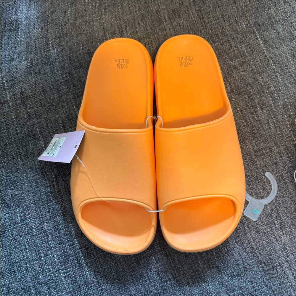NWT Wild Fable orange slides